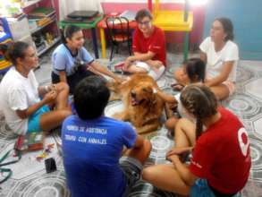 Everybody loves dog therapy!