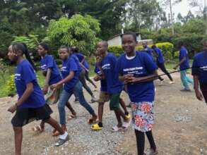 children at the camp