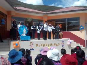 Administrator Ruth Uribe addresses assembly