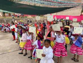 Cheering their success and Diplomas