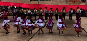 Girls dance in Cusco tradition