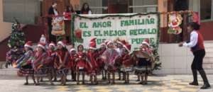 4&5 y/o sing in Quechua Happy Christmas