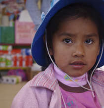 Kindergarten student rides the CW Van to school
