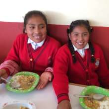 6th graders enjoy friendship over lunch