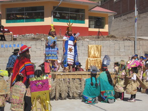 Inti Raymi student history lesson enactment