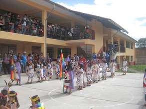Inca 'Inti Raymi' history enactment by students