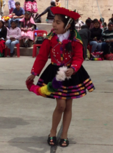 Dancer really into her dance