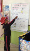 5 y/o Kinder student teaching about good nutrition