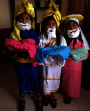Our 3 wise girls bearing gifts