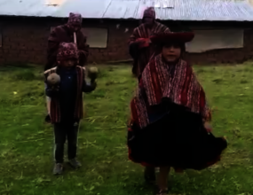 Joselyn 4th grader dances and sings in her village