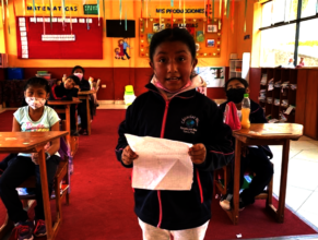 student shares in class time