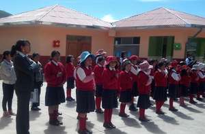 Opening day assembly of students