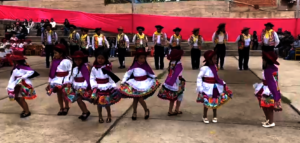 Girls show off their Cusco Pride with dance