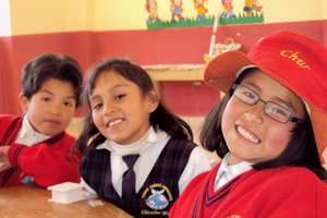 Very happy students..they love to learn