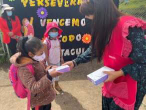 All girls receive the donated tablets now