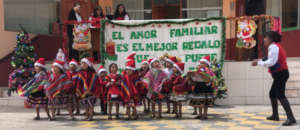 Teacher & young ones sing a christmas song to you