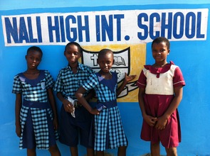 Proud students at new school sign