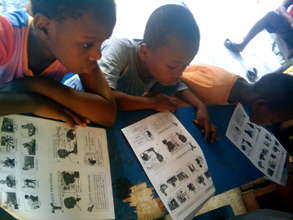 Learning with their worksheets