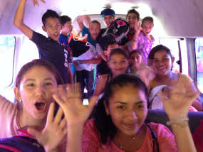 Bus rides together are loco!
