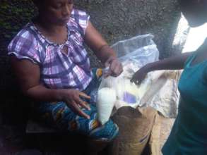Sarah retails powdered milk