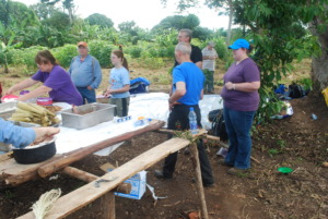 team at the property
