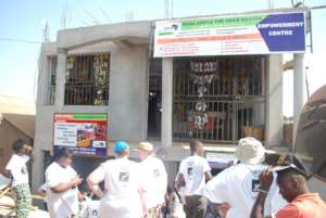 Our offices in the slums