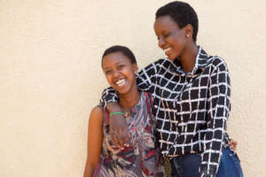 Amiga and her friend and classmate Deborah