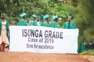 Isonga Grade Marches to the Graduation Ceremony