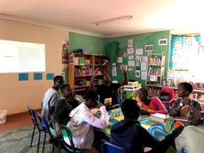 SOSP campers workshop a debate topic.