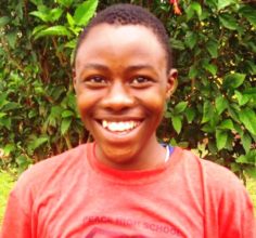 Happy student of edapo in secondary school