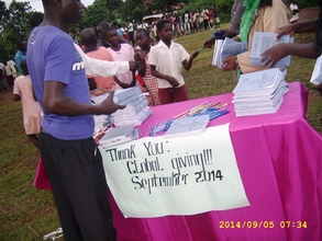 Distribution of Books,Pens and Pencils
