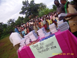 Distribution of Books,Pens and Pencils