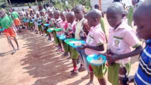 Children enjoying meals