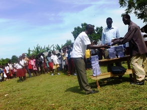 Distribution of Books,Pens and Pencils at EDAPO