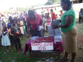 Distributionof books to orphans