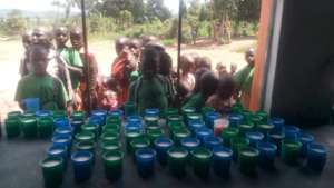 Children enjoying meals