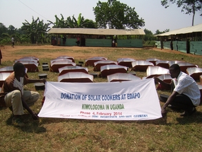 Solar cooker for EDAPO caretakers