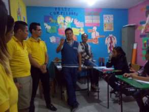At a visit to a local school for the deaf - Lavosi