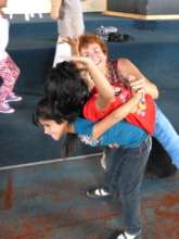 Renata coaching the younger ones!