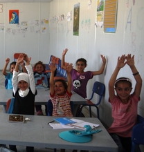 Girls in class at the RI education center