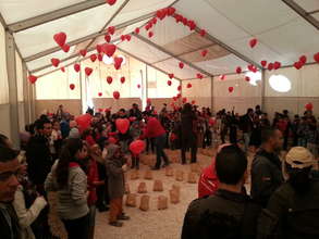 Syria vigil at the Zaatari refugee camp