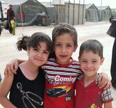 Syrian children in the Za'atari camp, Jordan