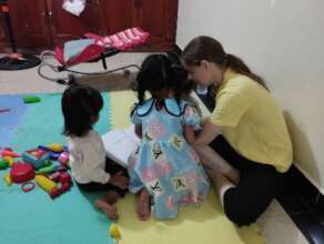 Children in our daycare enjoy story-telling time