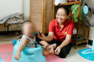 A happy & healthy start for babies in our daycare.
