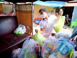 Monthly food assistance to beneficiaries.