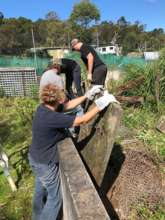 Clearing out the rubbish