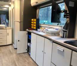 Inside the clinic.  More equipment to come.