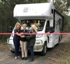 Cutting of the ribbon for Mobile Care Unit