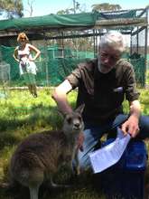 Cloudy meeting Howard the Vet