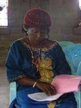One of the Councilor taking the evaluation test